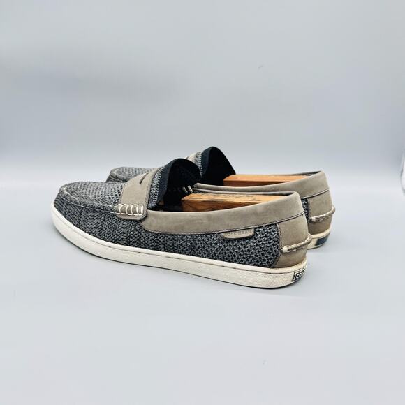 Cole Haan Shoes Mens 10.5 Gray Suede Knit Penny Loafers Slip On Casual Comfort main image 9